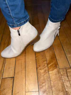 Suede Booties